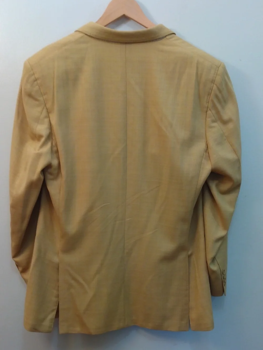 Canali Gold/Tan Tropical Wool Hopsack Summer Sport Jacket  44R US = 54R EU